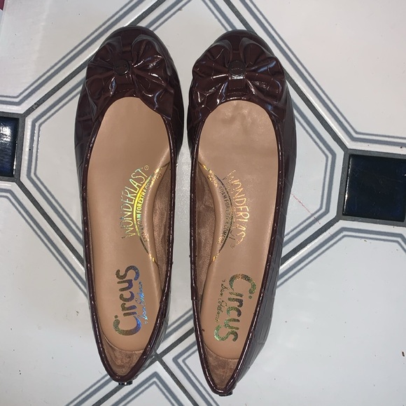 New in Box Dark Brown Crocodile Ballet Flats with Bow not worn Size 8M - Picture 4 of 6